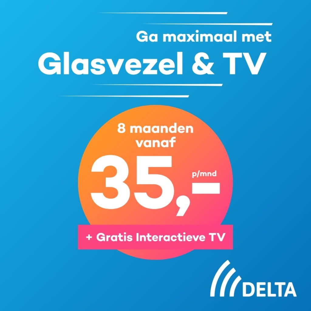 Gratis interactieve tv en 36% korting bij Delta