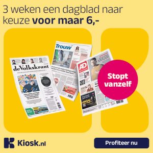 proefabonnement krant 3 weken via Kiosk met kranten zoals AD en de Volkskrant