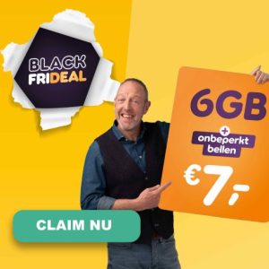 black friday deal gratis bellen bij 50 plus mobiel
