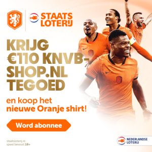 Staatsloterij actie met 110 euro KNVB Shop tegoed